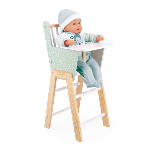 Chaise haute pour poupée en bois ZEN 