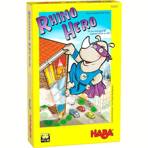 RHINO HERO jeu d'habileté je de construction jeu d'empilement revendeur officiel HABA Ile de la Réunion 974 magasin de jouet en bois à st pierre 97410 jeu de société HABA