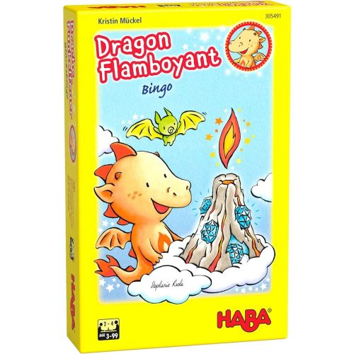 Jeu de société bingo dragon flamboyant jeu de société enfant revendeur officiel HABA à la réunion 974 livraison toute l'ile magasin de jouets en bois à st pierre 97410