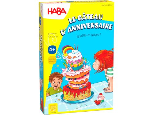Le gâteau d'anniversaire jeu d'habileté jeu de société enfant revendeur officiel HABA à la réunion 974 livraison toute l'ile magasin de jouets en bois à st pierre 97410