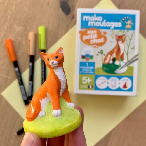 Mon petit chat MAKO MOULAGES création de figurines en plâtre loisirs créatifs magasin de jouet en bois à st pierre 97410 livraison la réunion 974