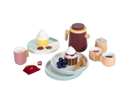 Set de café et de thé en bois jeu d'imitation boutique de jouets pour enfants saint pierre reunion livraison 974
