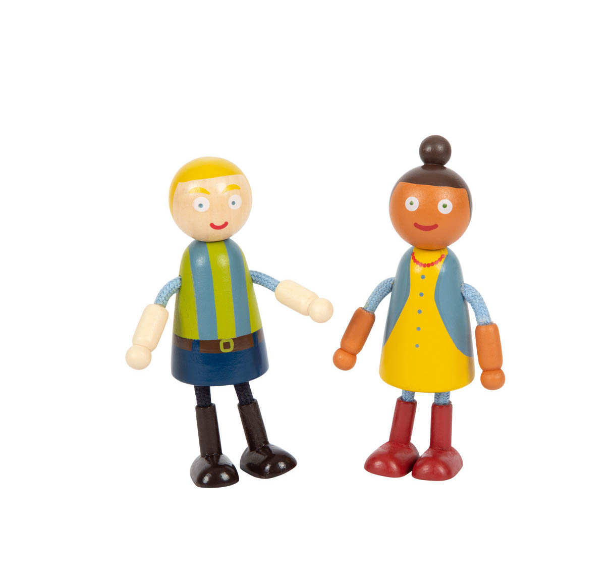 Famille de poup?�e souples avec fauteuil roulant EN BOIS - iletaitunefois201907121659