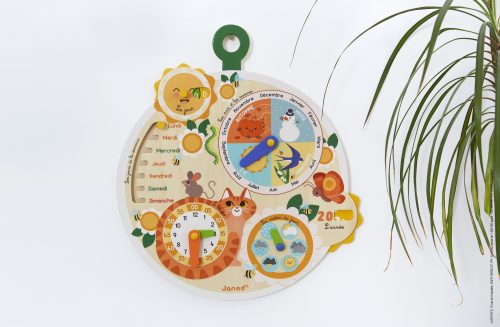 La Roue du Temps Jeu éducatif en bois, calendrier perpétuel revendeur JANOD saint pierre reunion magasin de jouet pour enfant ile de la reunion 974