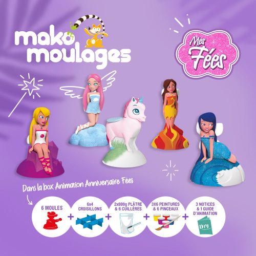 Box animation anniversaire MAKO MOULAGES boutique de jouets original et tendance pour enfant saint pierre livraison réunion 974 REVENDEUR MAKO MOULAGE