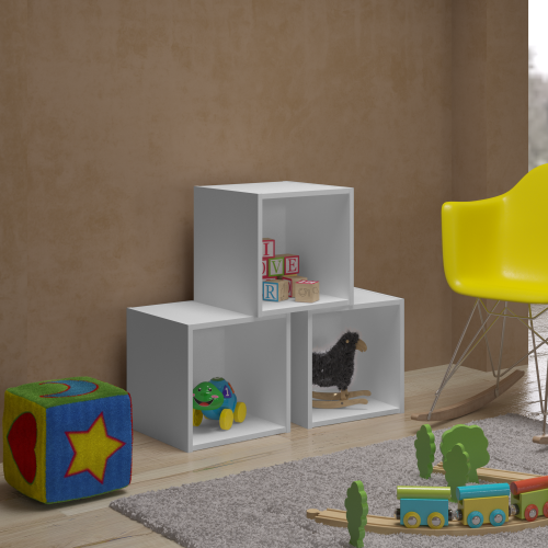 Casier de rangement modulable SNOW avec porte incluse mobilier enfant déco chambre d'enfants à st pierre 97410 livraison La Réunion 974