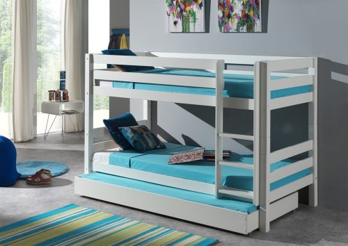 tiroir pour lit enfant en bois blanc magasin de mobiliers enfant à st pierre 97410 livraison LA REUNION 974