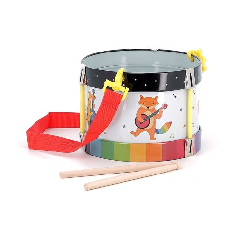 Tambour rainbow arc en ciel marque VILAC instrument de musique en bois pour enfants magasin de jouets en bois à st pierre 97410 livraison LA REUNION 974